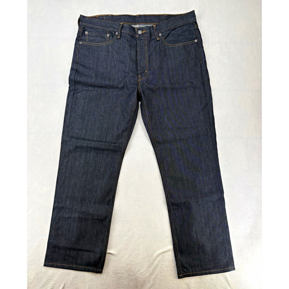 Levi's 514 Slim Fit Dark Wash Blue Denim Jeans Men's 38x30 Straight Leg